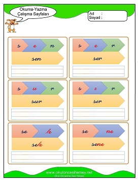 s sesi Grubu Çalışma Sayfaları